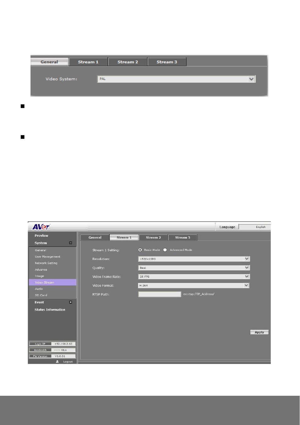 AVer FC2020-P&PW user manual User Manual | Page 60 / 80