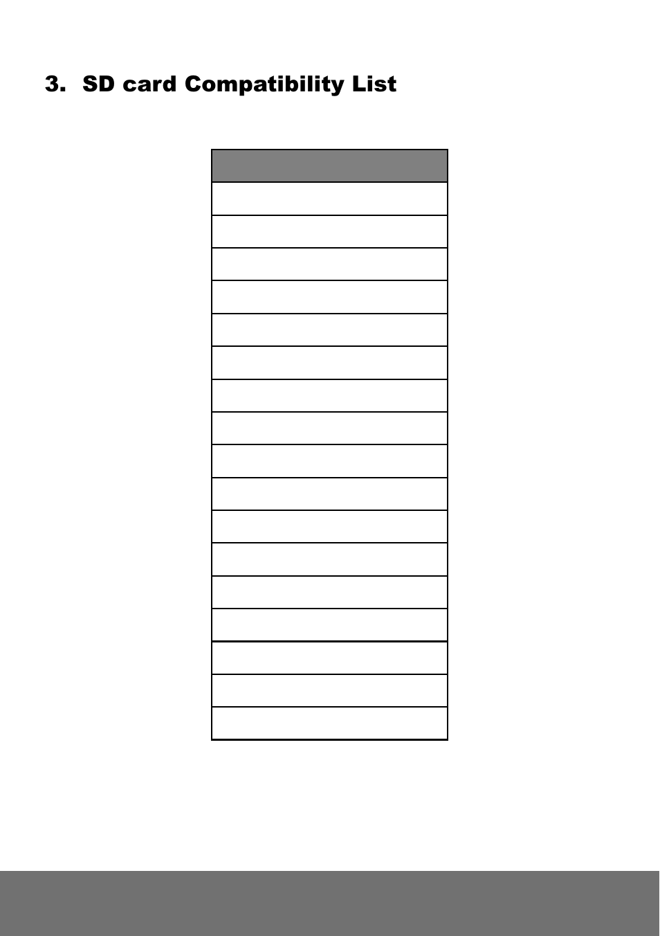 Sd card compatibility list | AVer FC2020-P&PW quick guide User Manual | Page 8 / 20