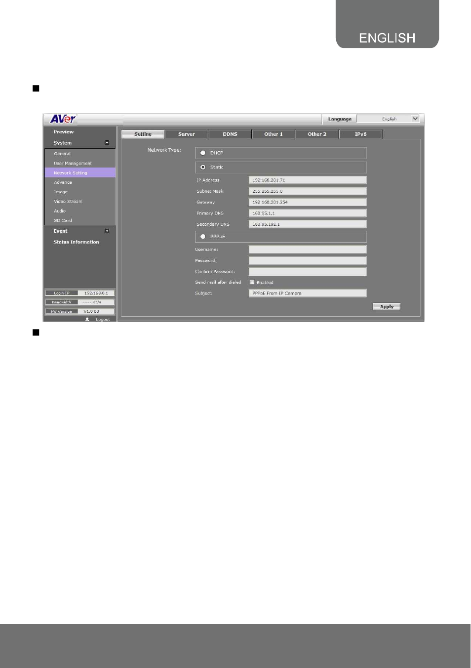 AVer SF2111H-DR user manual User Manual | Page 30 / 71