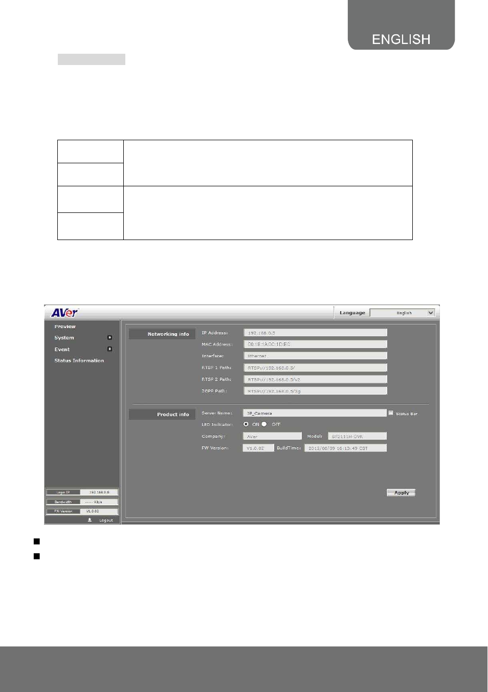 AVer SF2111H-BR user manual User Manual | Page 65 / 73