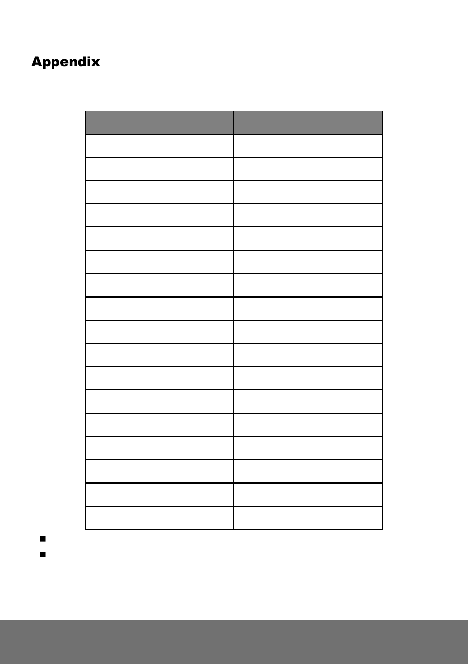 Appendix | AVer SF2111H-BR user manual User Manual | Page 70 / 73
