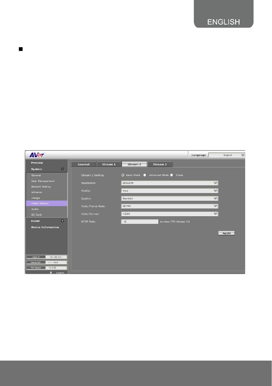 AVer SF2111H-DVR user manual User Manual | Page 57 / 74