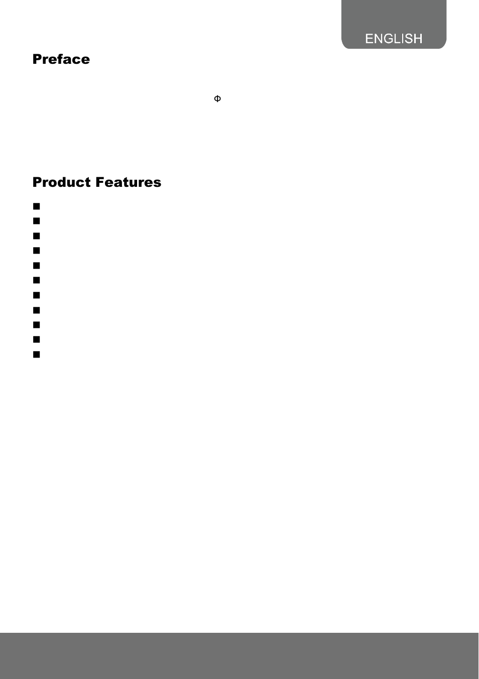Preface, Product features | AVer FD2000 User Manual | Page 5 / 51