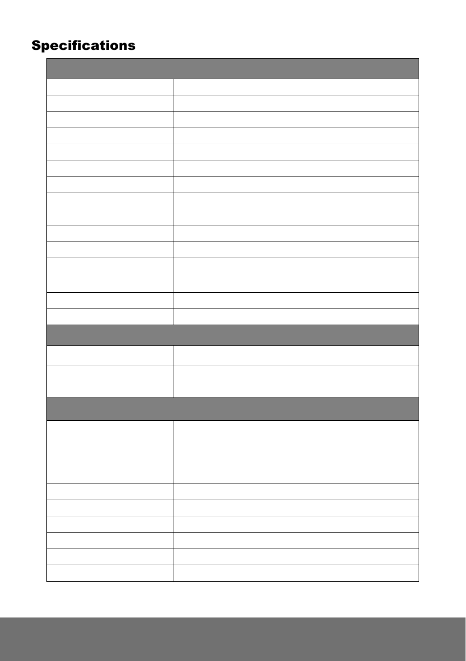 Specifications | AVer FD2000 User Manual | Page 6 / 51