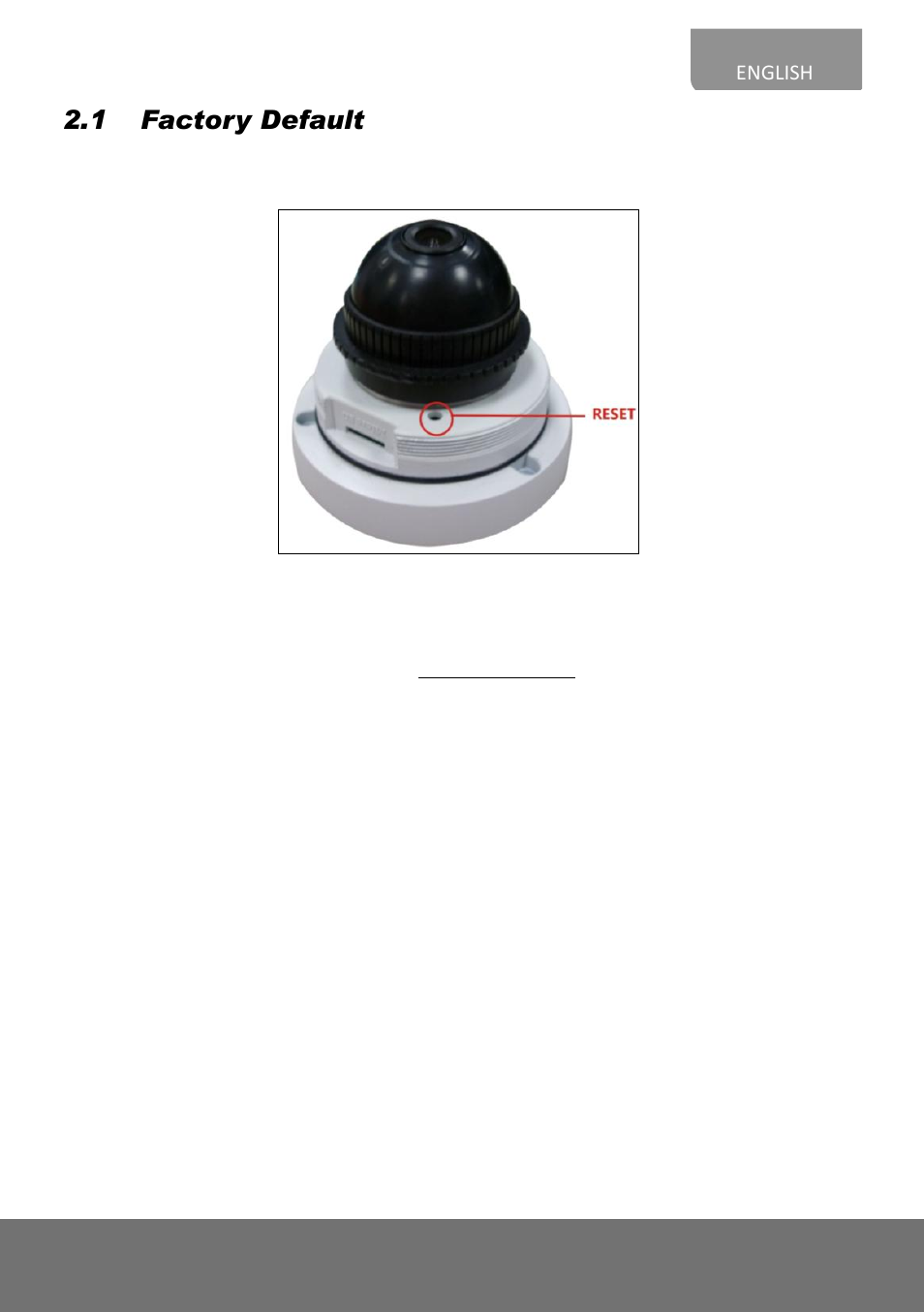 Factory default, 1 factory default | AVer FV1306 quick guide User Manual | Page 7 / 20