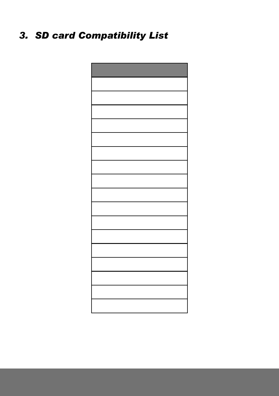 Sd card compatibility list | AVer FV1306 quick guide User Manual | Page 8 / 20