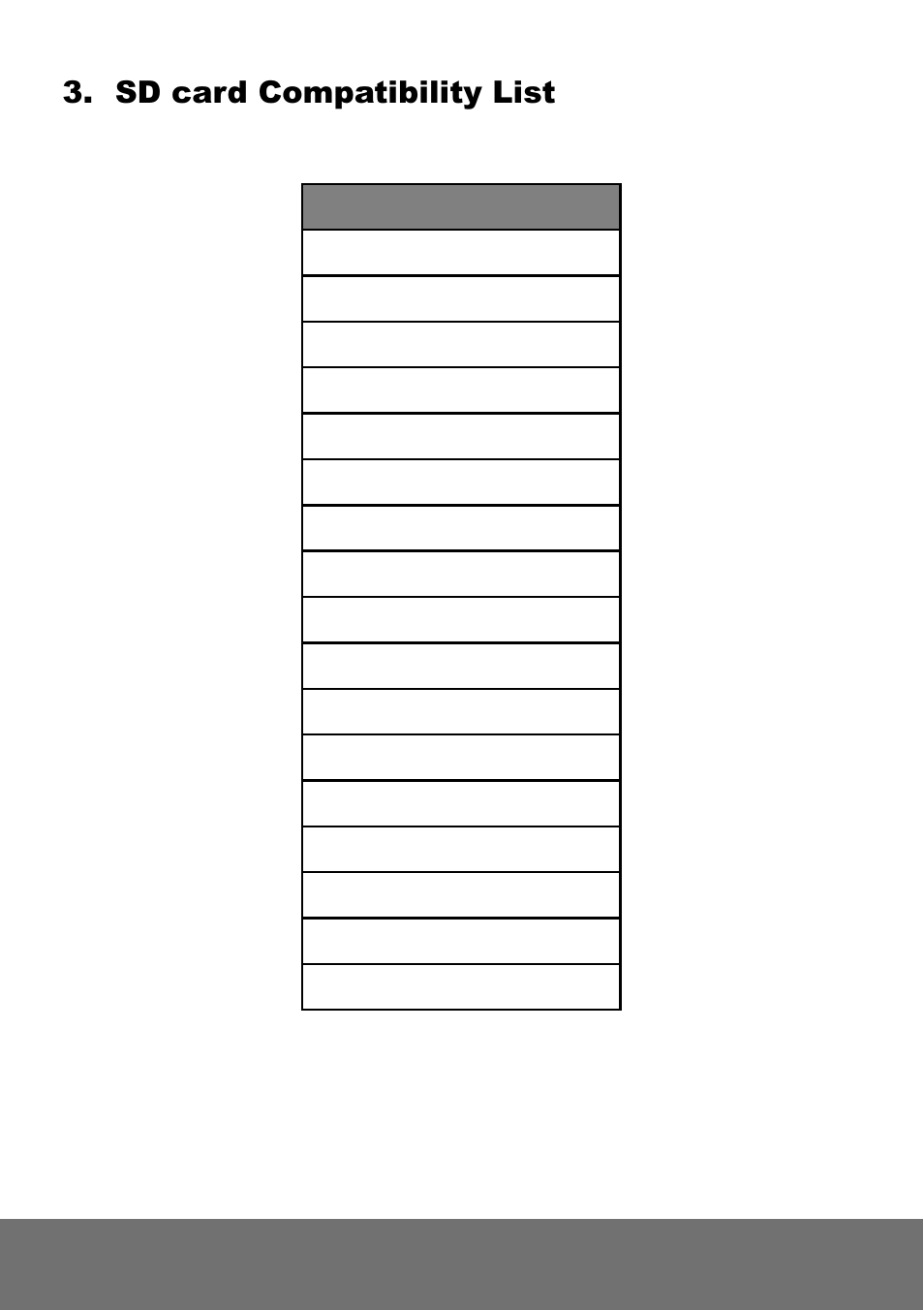 Sd card compatibility list | AVer FV2006 quick guide User Manual | Page 8 / 20