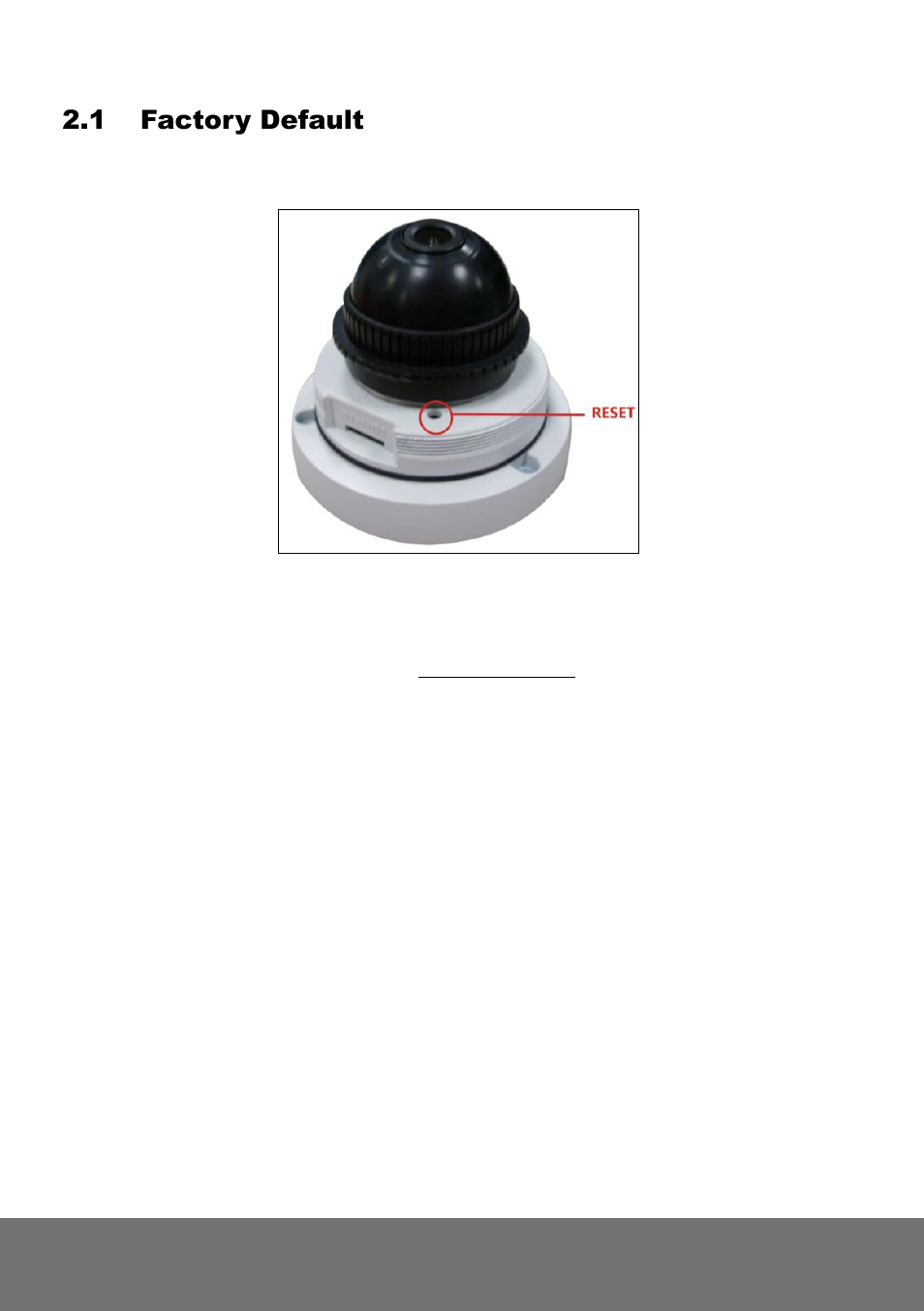 Factory default, 1 factory default | AVer FV2006-1 quick guide User Manual | Page 7 / 20