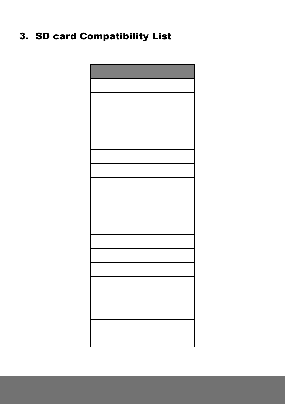 Sd card compatibility list | AVer FD1020 quick guide User Manual | Page 12 / 24