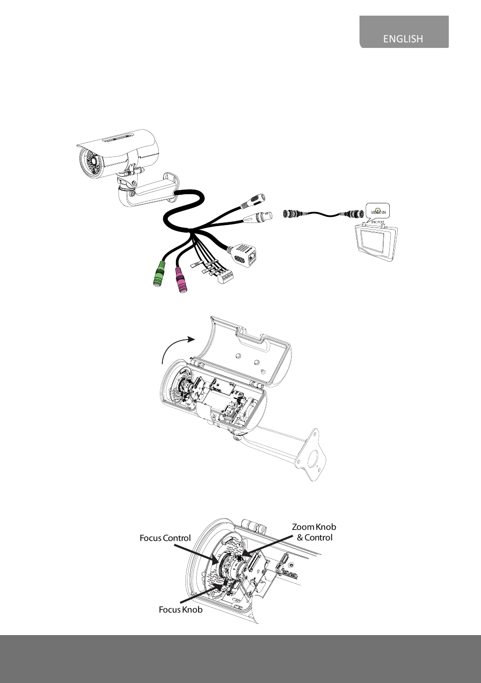 Ocusing the, Amera with, Onitor | AVer Rugged Bullet Installation Guide User Manual | Page 11 / 28