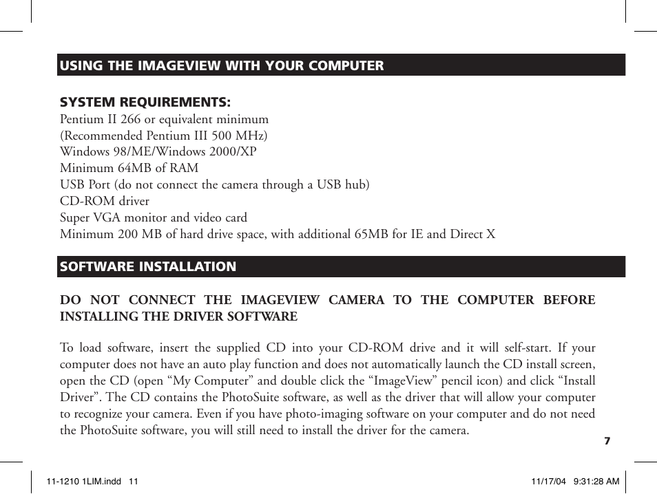 Bushnell 11-1210 User Manual | Page 11 / 108