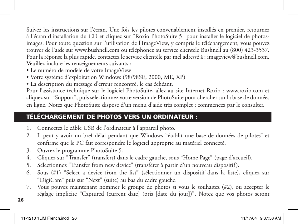 Bushnell 11-1210 User Manual | Page 30 / 108