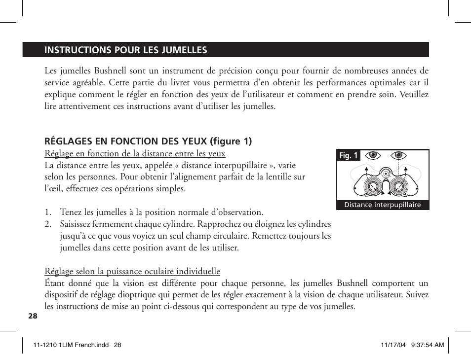 Bushnell 11-1210 User Manual | Page 32 / 108