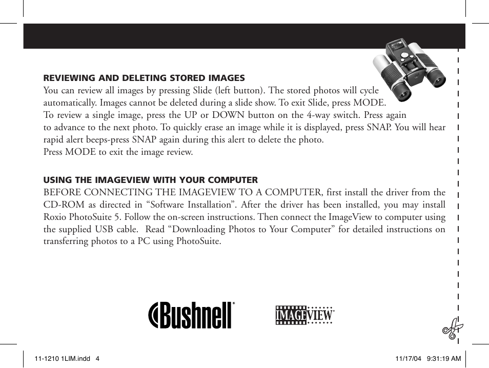 Bushnell 11-1210 User Manual | Page 4 / 108