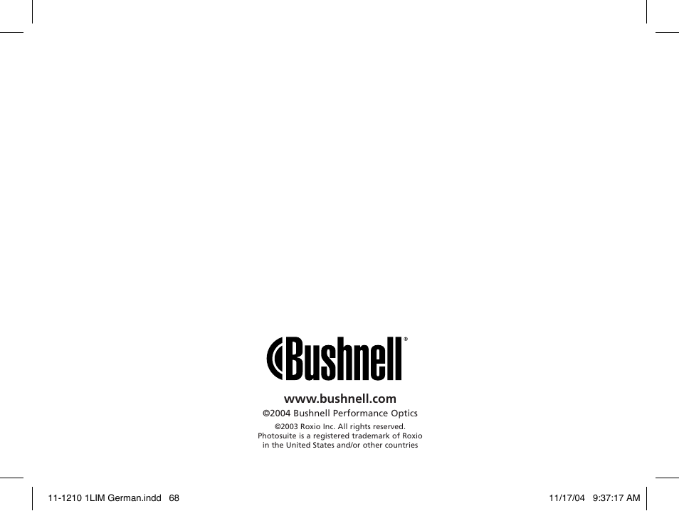 Bushnell 11-1210 User Manual | Page 54 / 108