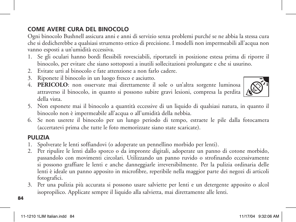 Bushnell 11-1210 User Manual | Page 70 / 108