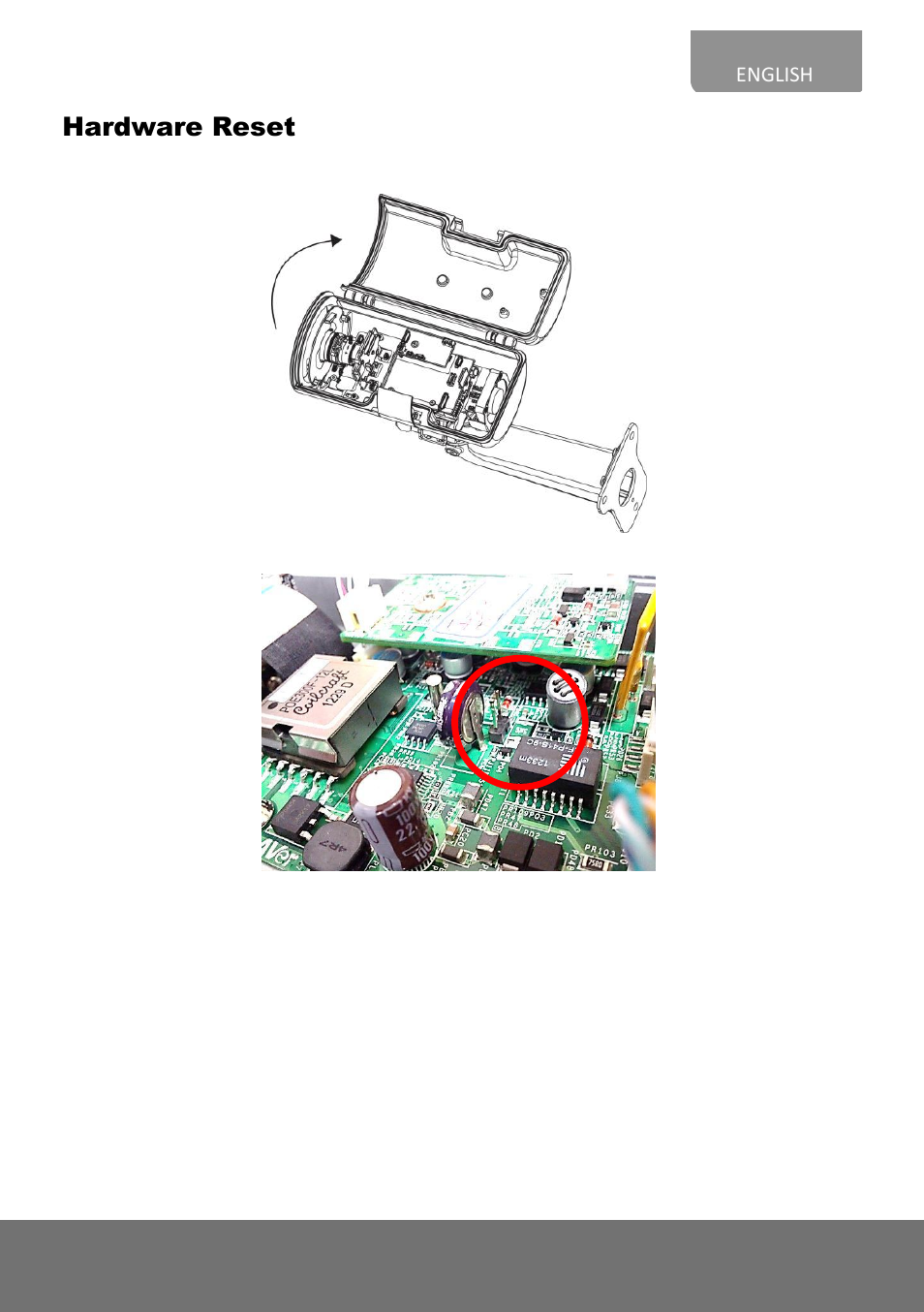 Hardware reset | AVer Rugged Bullet IP cam(E) Installation Guide User Manual | Page 13 / 24