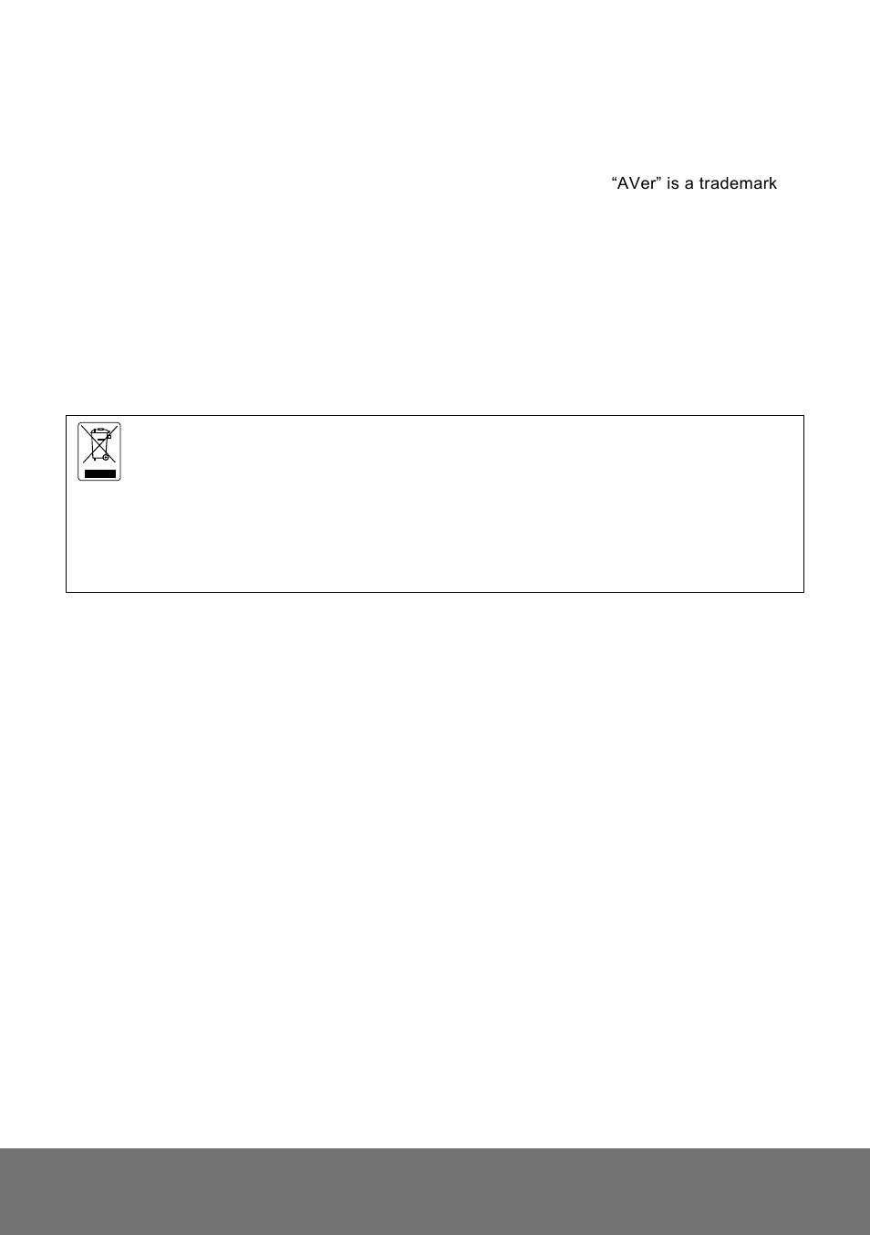 Copyright, Notice, Warning | AVer SD1306 quick guide User Manual | Page 19 / 21