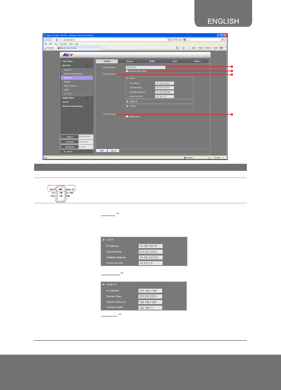 AVer SF2121H Series User Manual | Page 11 / 29