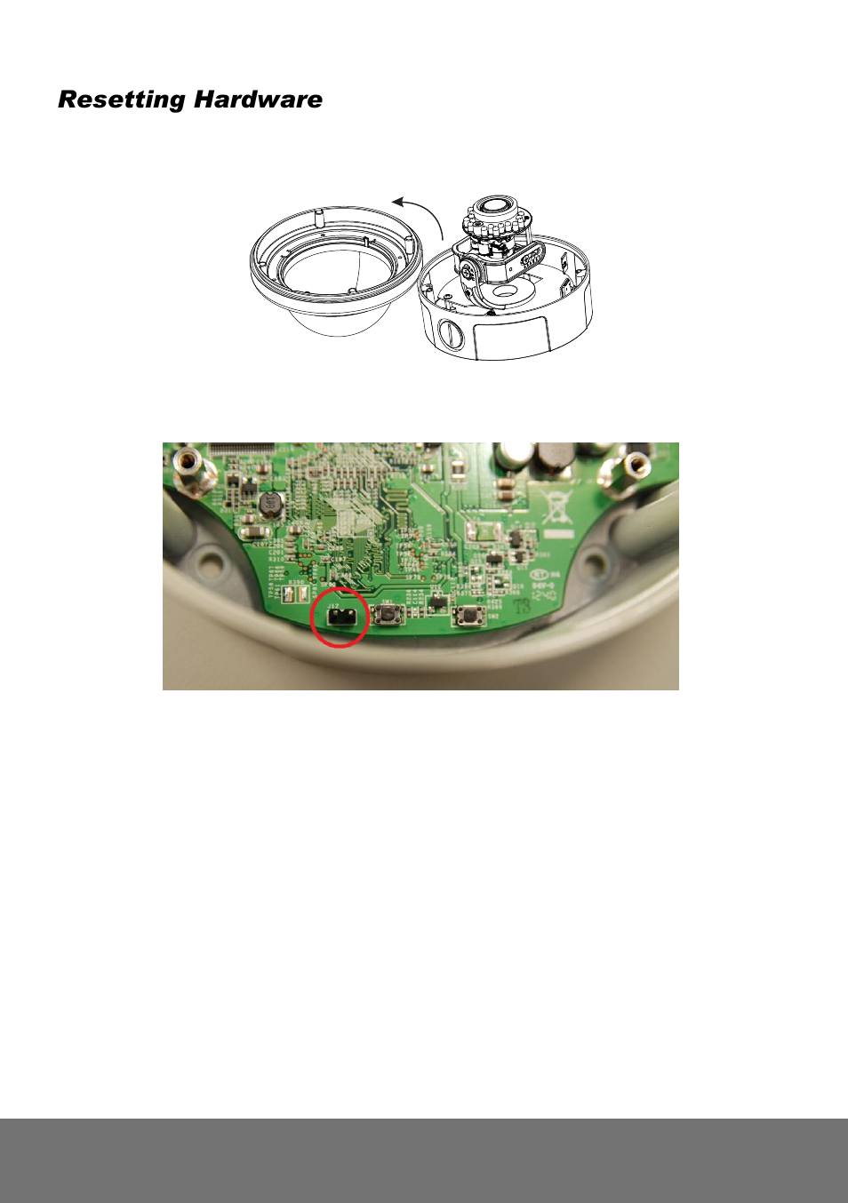 Resetting hardware | AVer Vandal Dome Installation Guide User Manual | Page 12 / 31