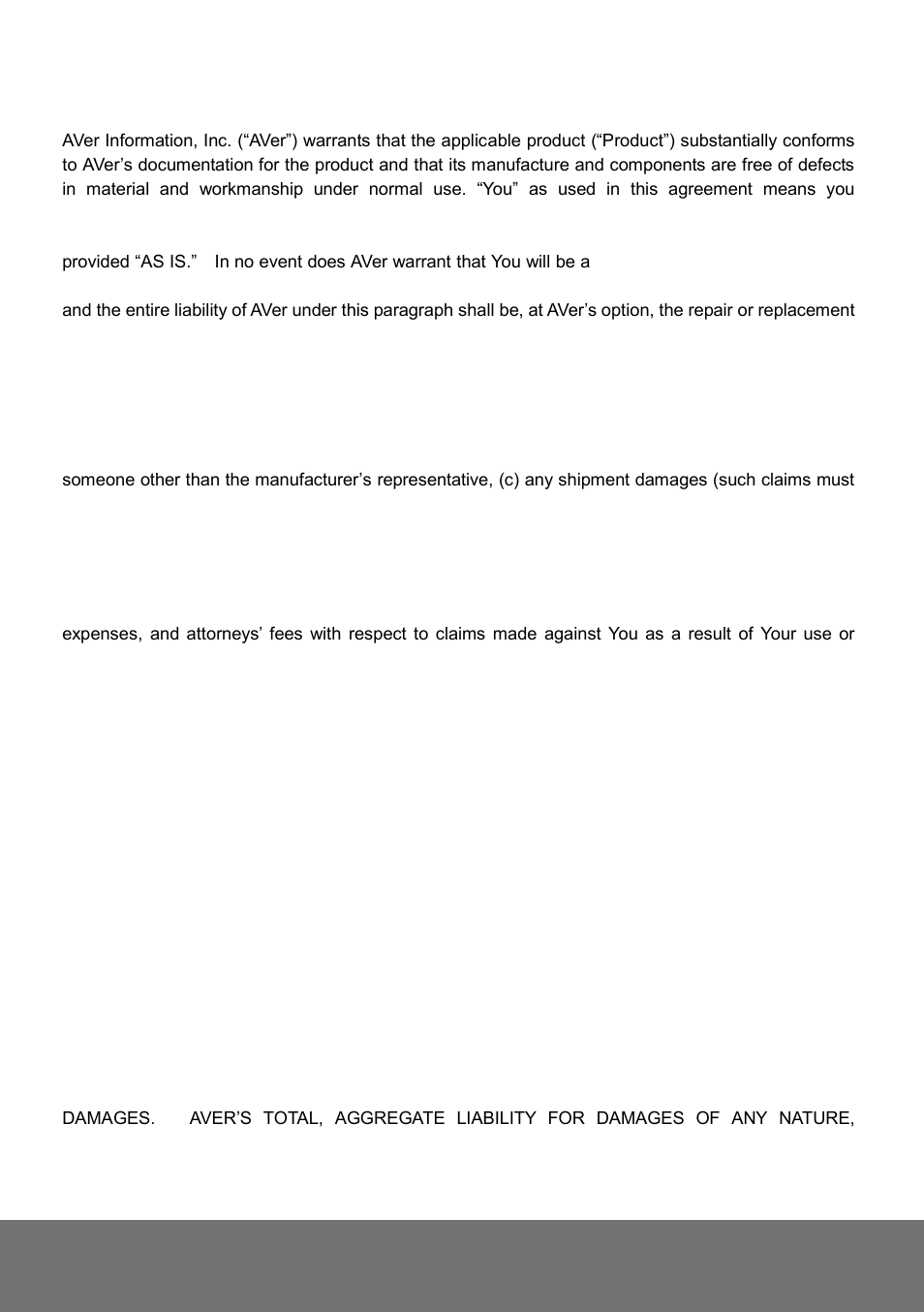 AVer Vandal Dome Installation Guide User Manual | Page 30 / 31