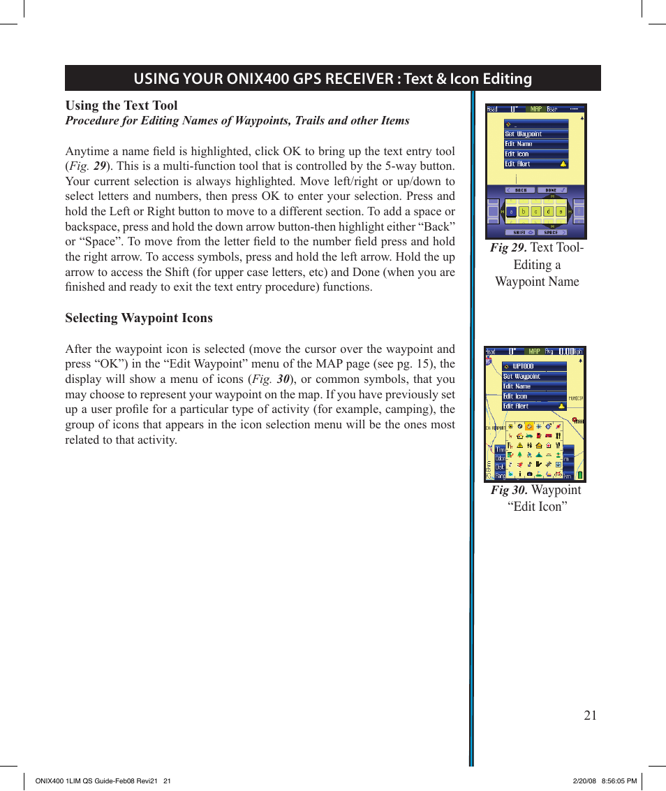 Bushnell ONIX 400 364000 User Manual | Page 21 / 28