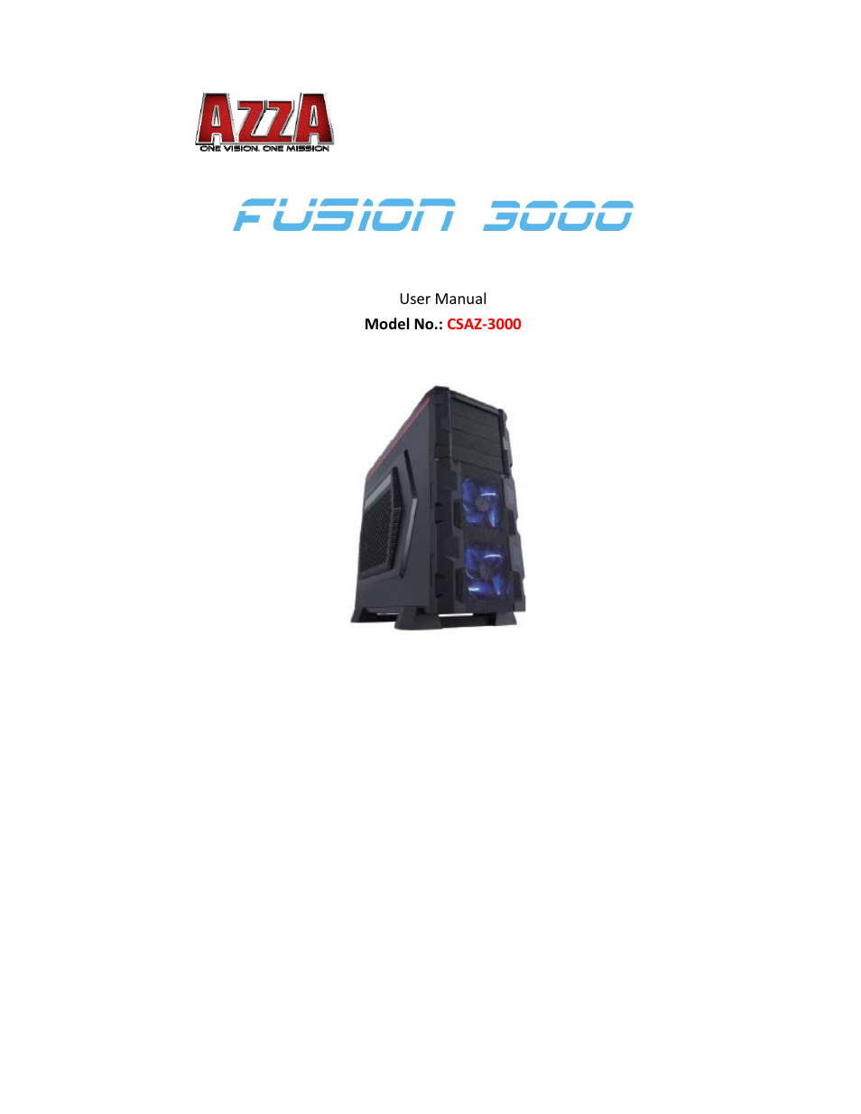 AZZA Fusion 3000 User Manual | 18 pages