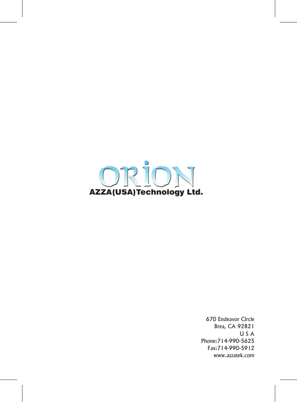 Azza(usa)technology ltd | AZZA Orion 202EVO User Manual | Page 2 / 10