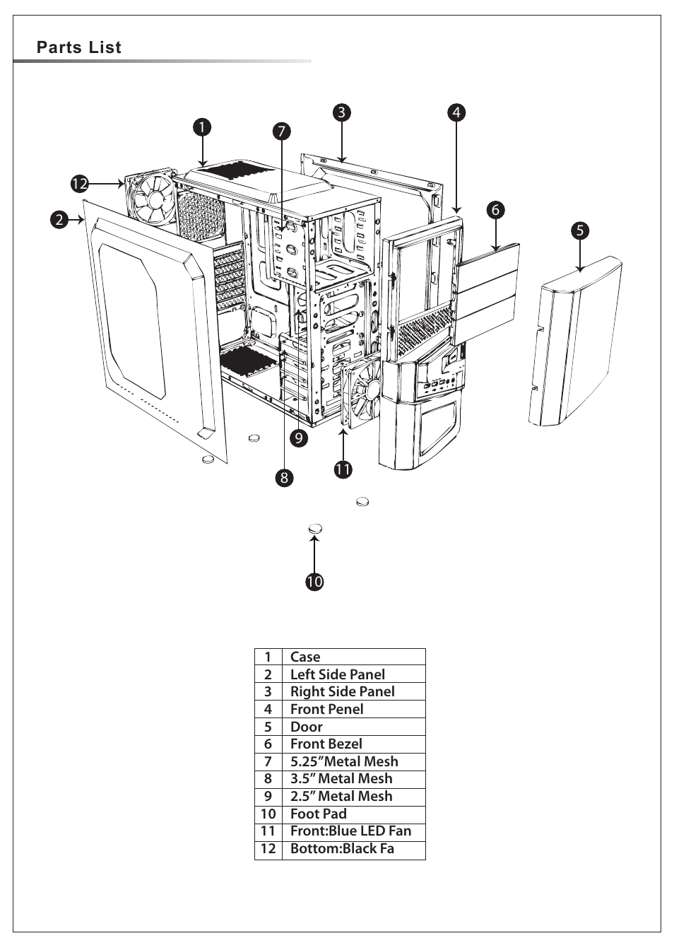 AZZA SIRIUS 206S User Manual | Page 3 / 8