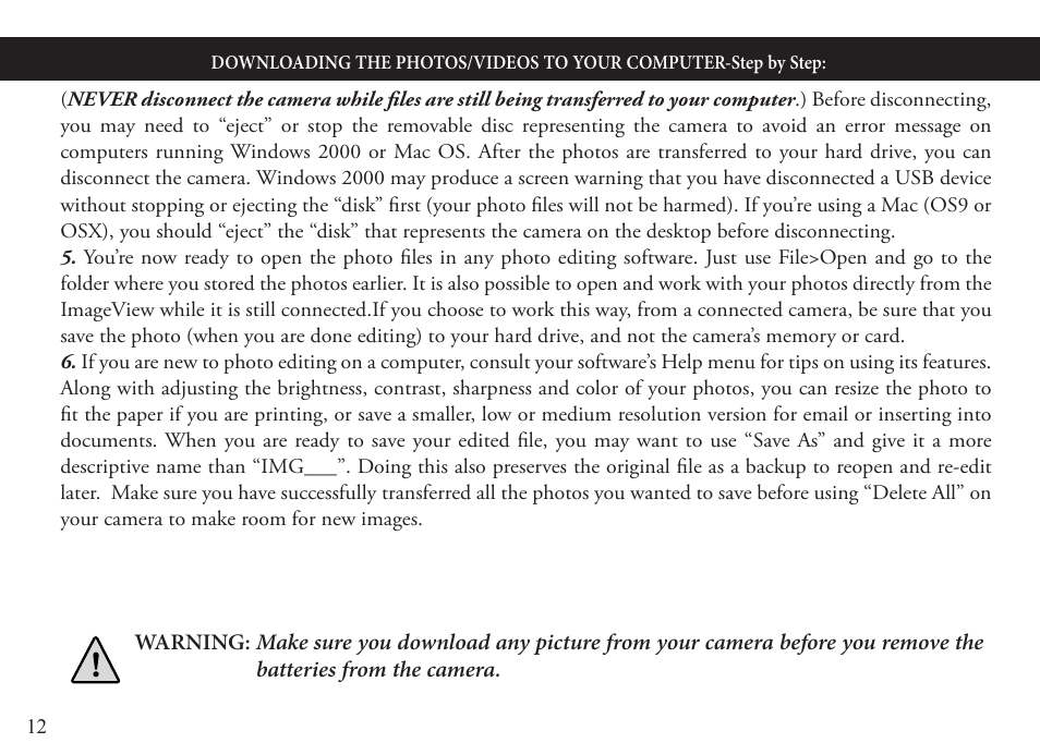 Bushnell ImageView 118331 User Manual | Page 12 / 16