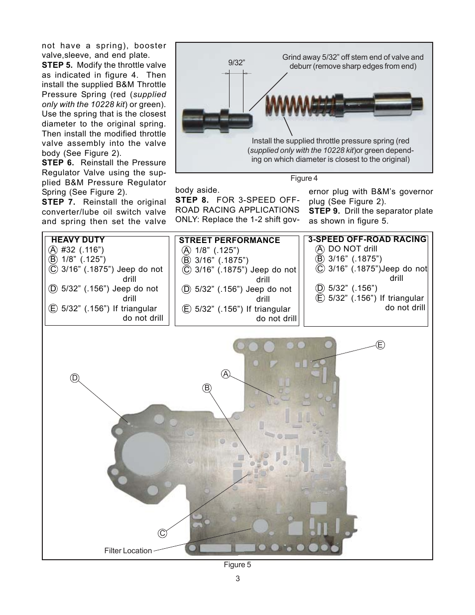 B&M 10228 TRANSPAK User Manual | Page 3 / 8