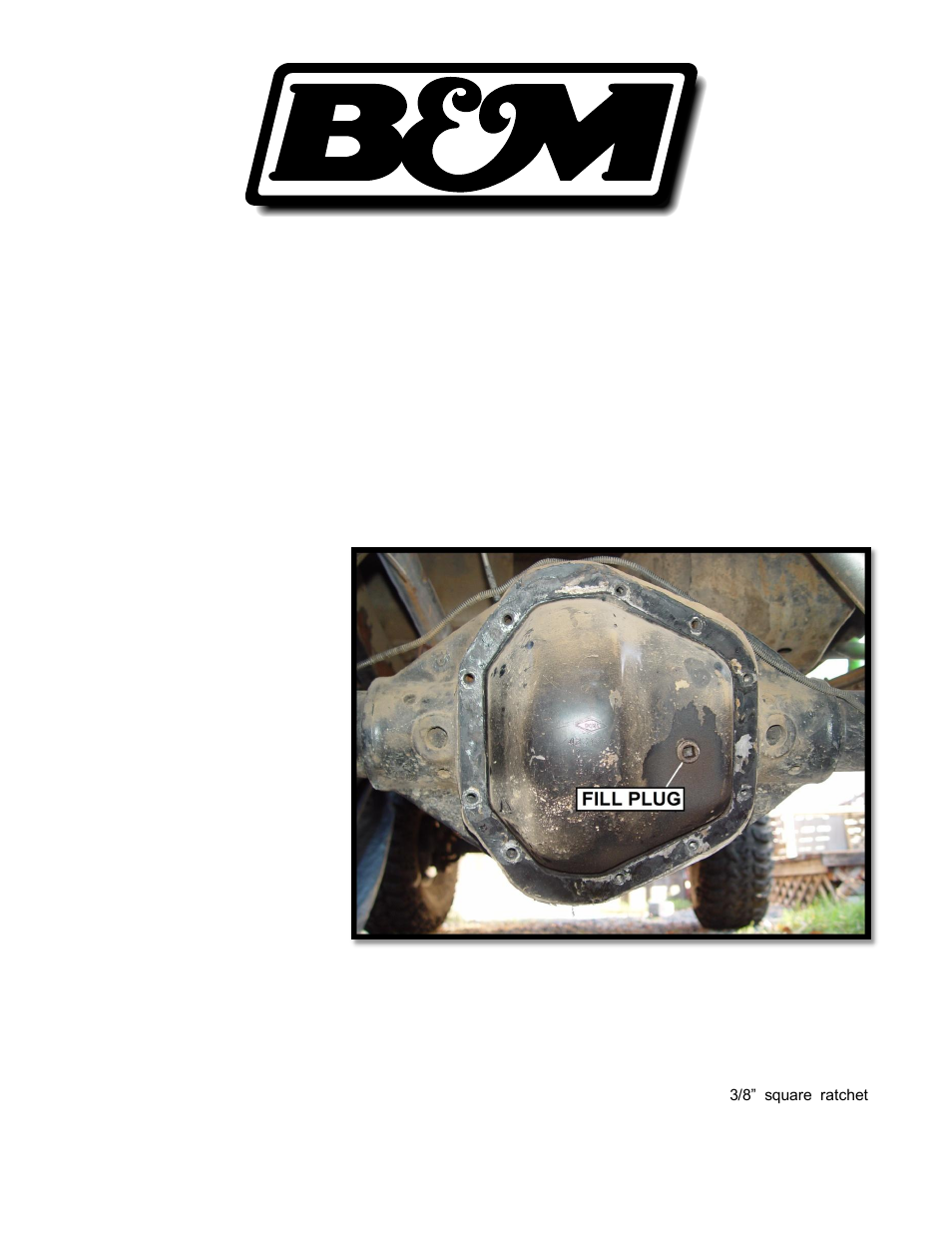 B&M 10314 DANA 60/70 COVER WAS DESIGNED TO FIT BOTH DANA 60 AND DANA 70 DIFFERENTIALS. CONSTRUCTED OF A356.0-T User Manual | 3 pages