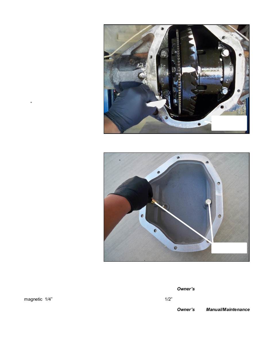 B&M 10315 Dana 80 cover was designed to strengthen the axle by preventing case distortion, ring gear & cap bea User Manual | Page 2 / 3