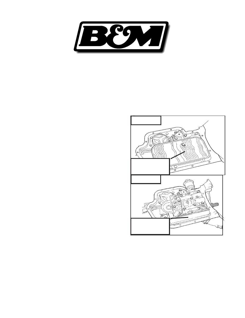 B&M 20280 CAST DEEP PAN User Manual | 2 pages