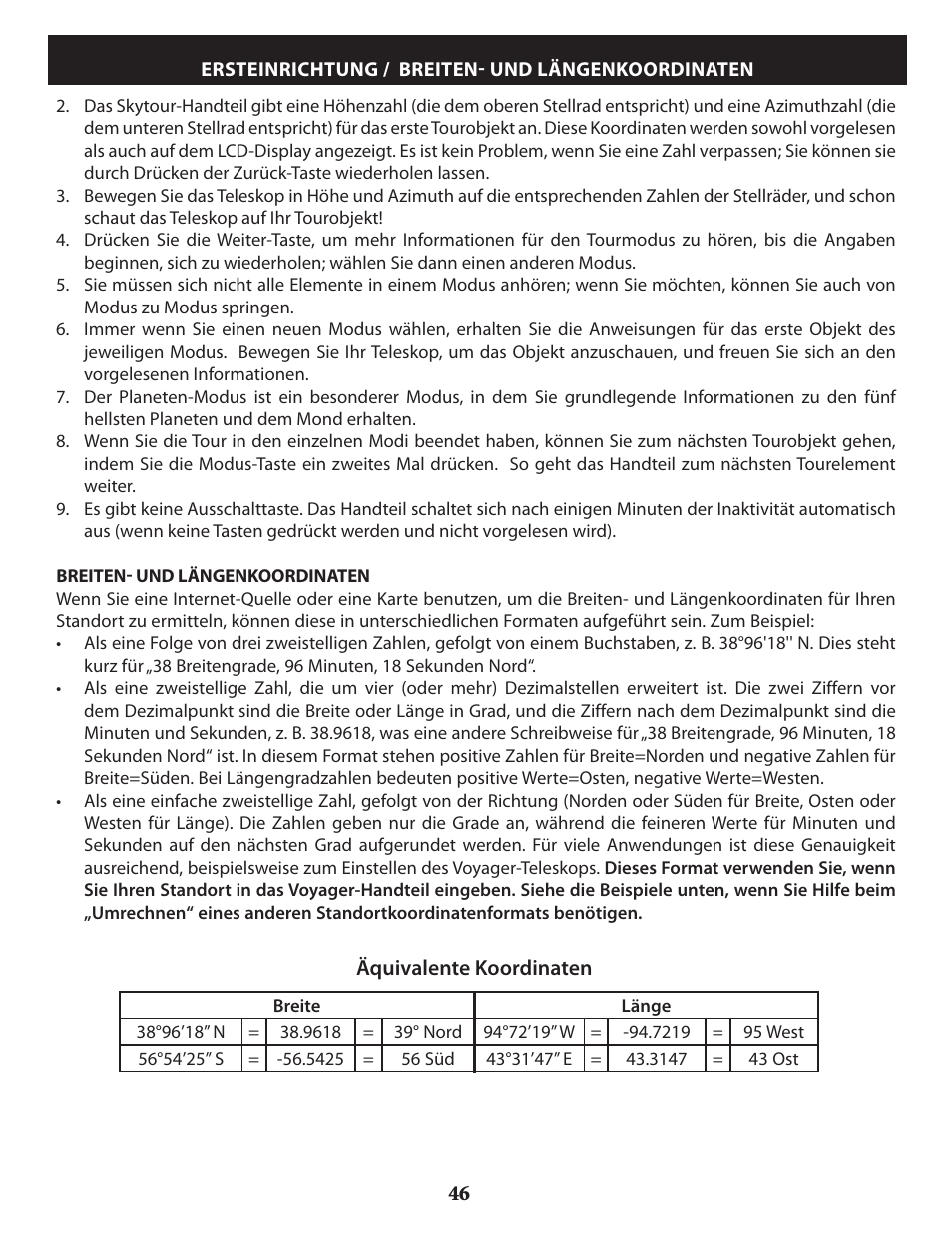 Bushnell VOYAGER 789946 User Manual | Page 46 / 76