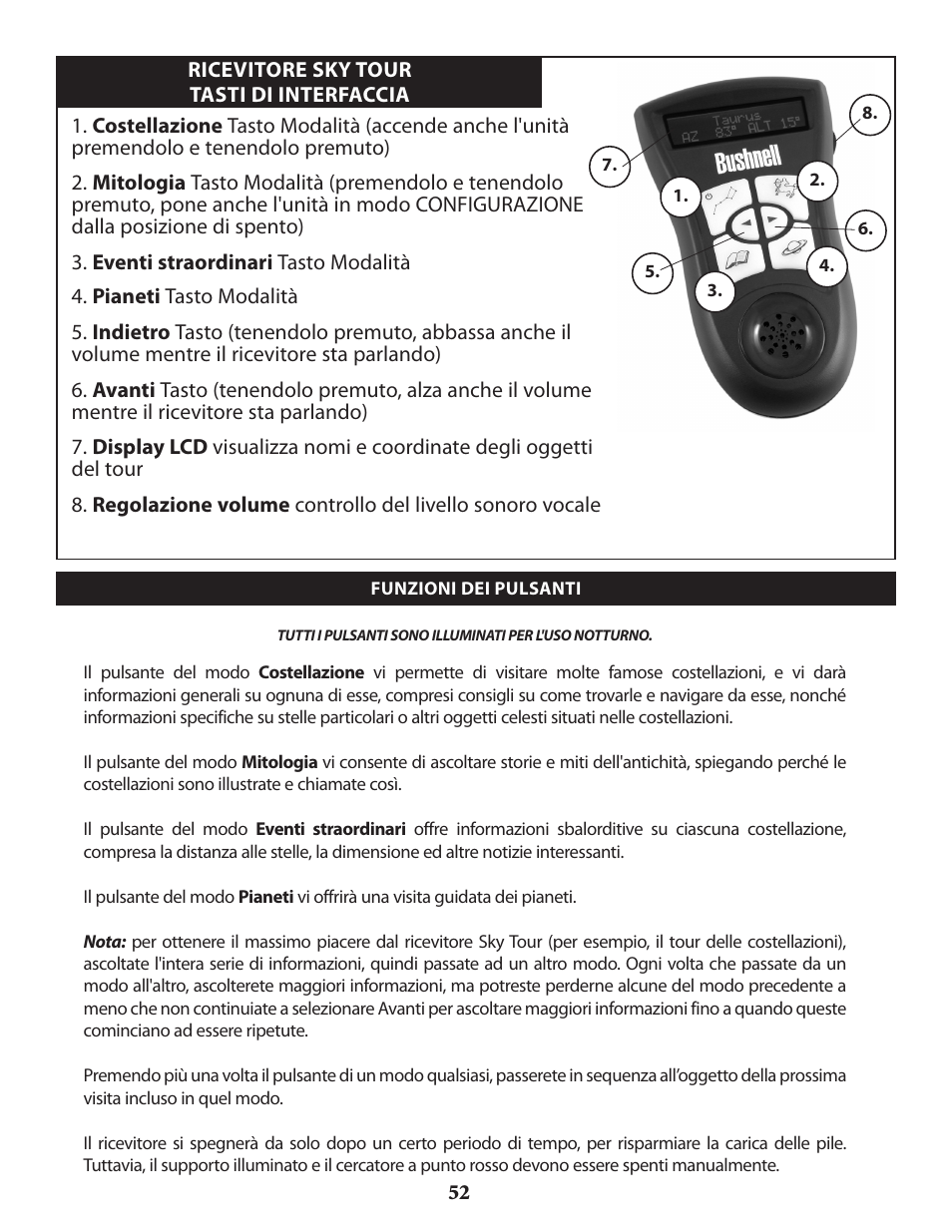 Bushnell VOYAGER 789946 User Manual | Page 52 / 76