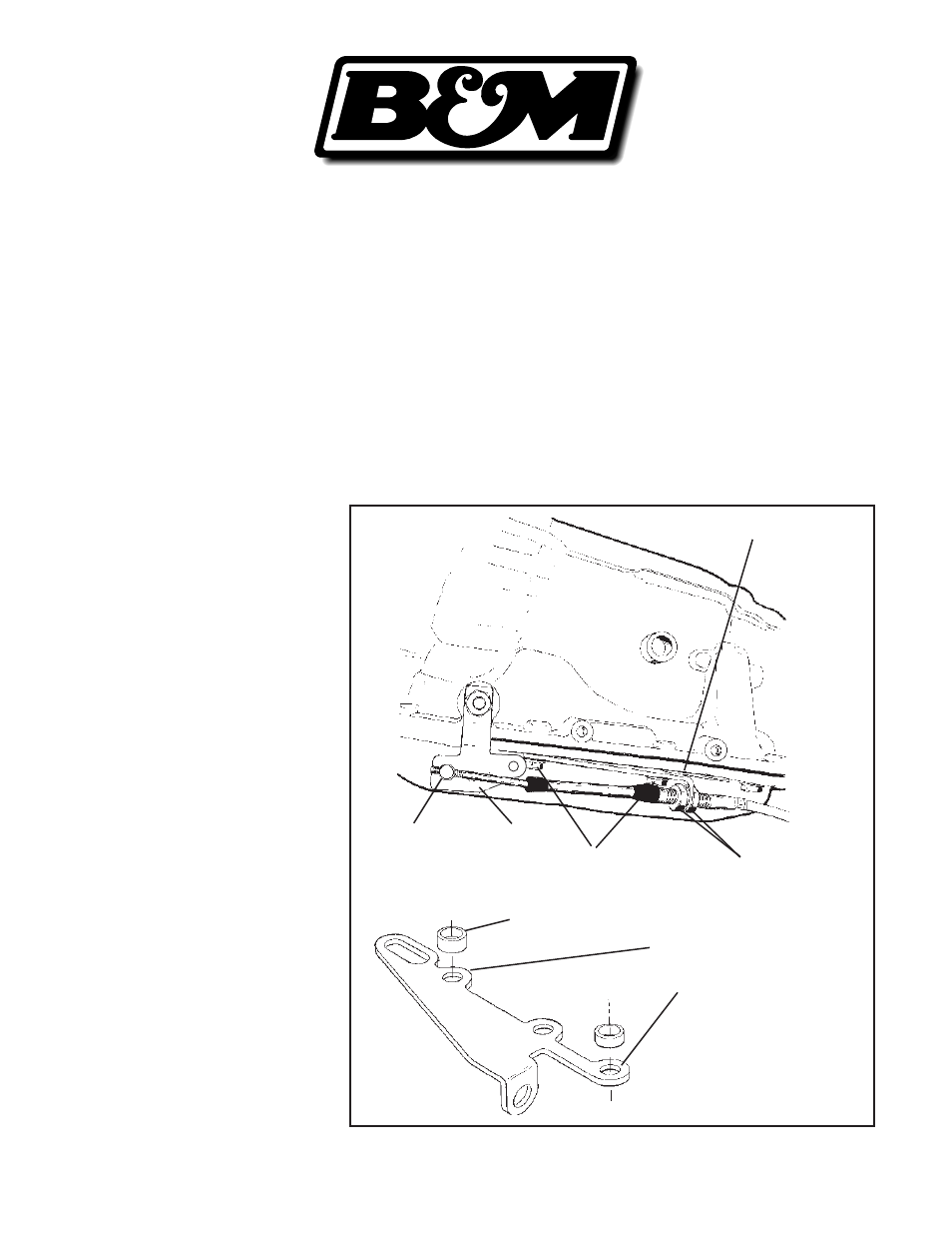 B&M 35498 BRACKET AND LEVER KIT User Manual | 2 pages