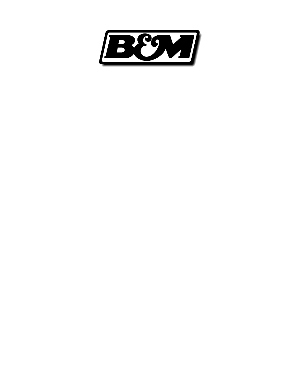 B&M 40291 CAST DEEP PAN User Manual | 2 pages