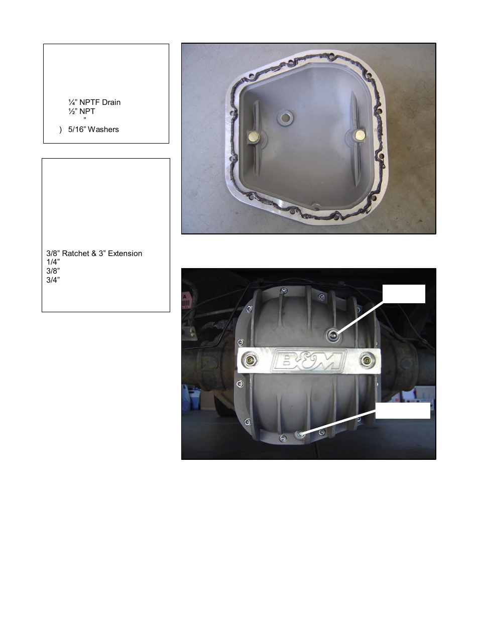 B&M 40298 Cast Aluminum Rear End Cover for Ford 9.75 User Manual | Page 3 / 3