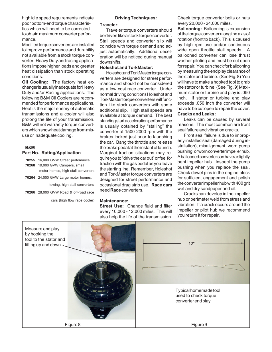 B&M 50442 TORK MASTER 3000 C4 26 SPLINE 10.5 User Manual | Page 6 / 6