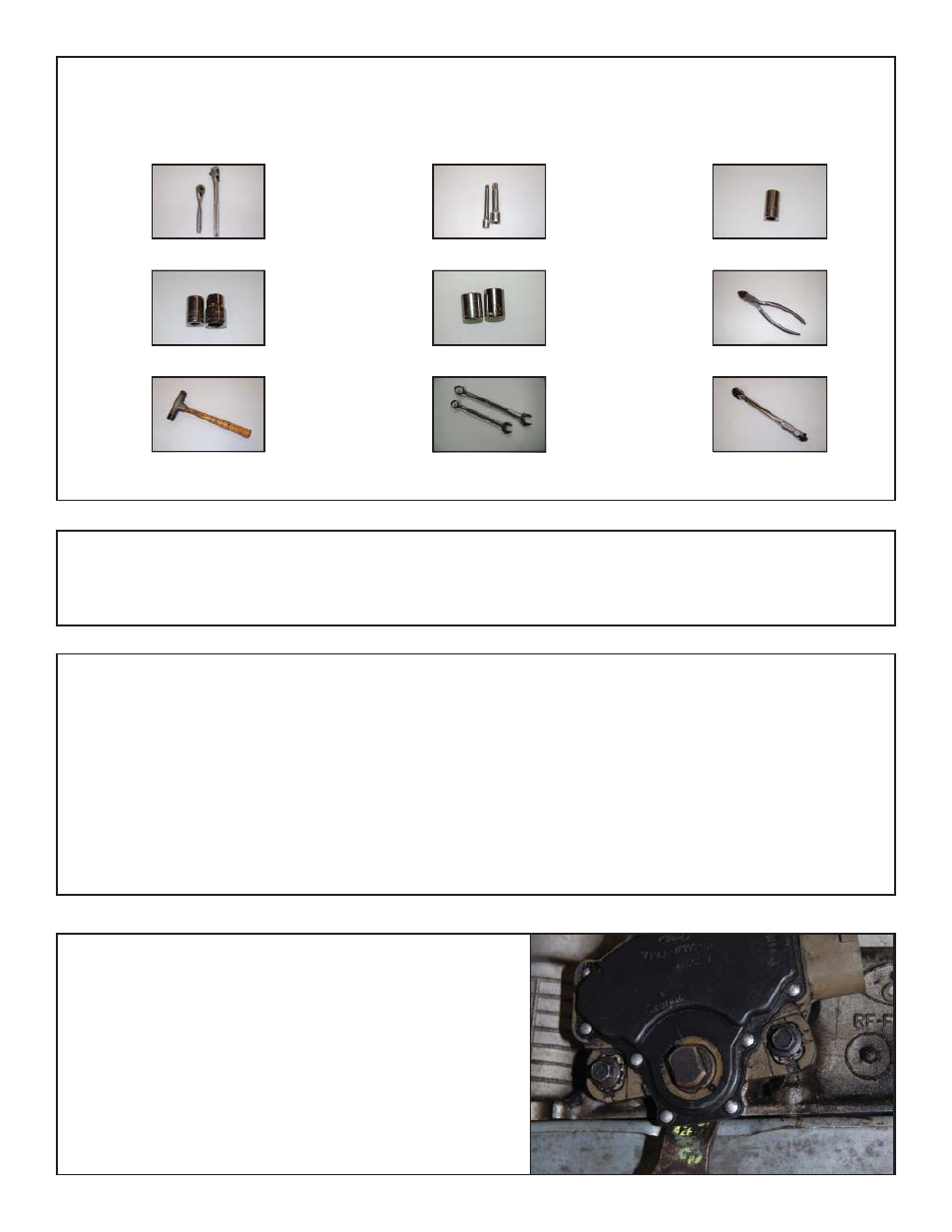 Tools | B&M 40504 BRACKET AND LEVER KIT, 4R70W User Manual | Page 2 / 7