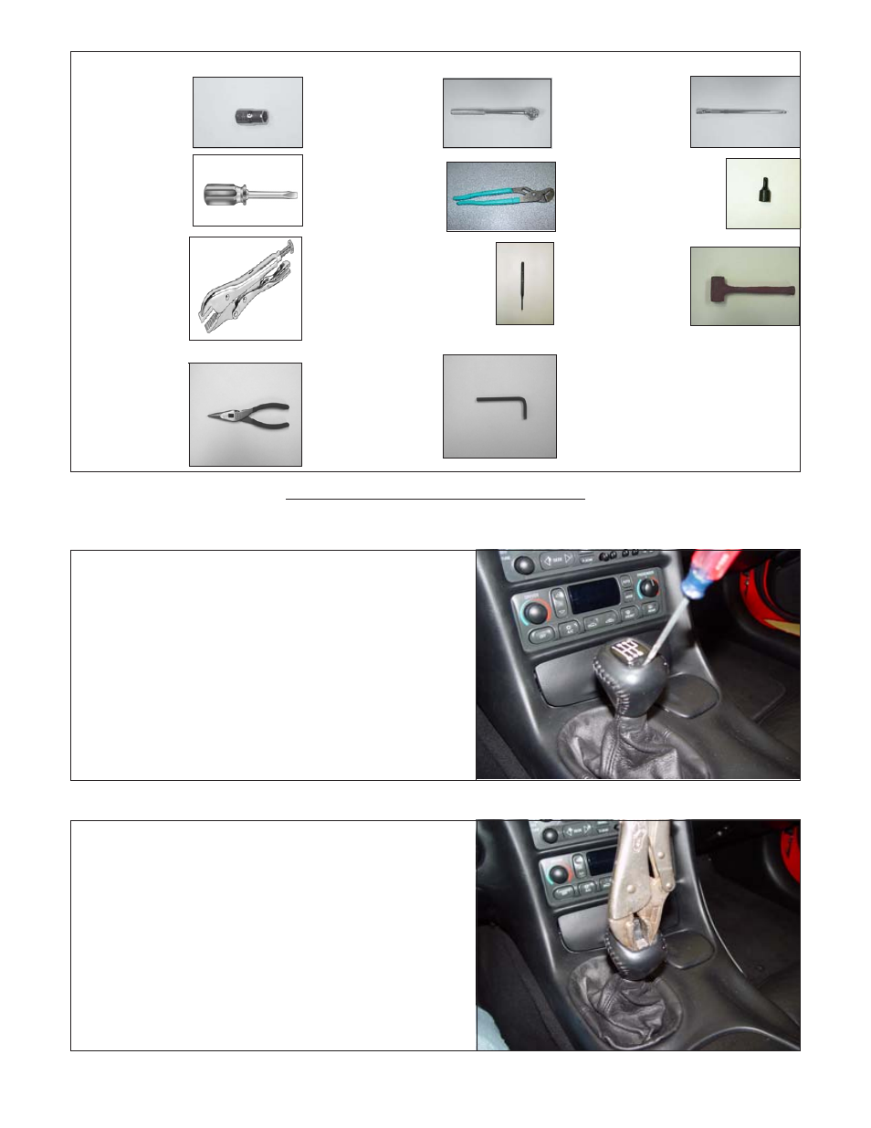 C5 corvette disassembly, Go to step 10 for c-6 disassembly) | B&M 45044 PRECISION SPORT SHIFTER - C5 &C6 CORVETTE User Manual | Page 2 / 15