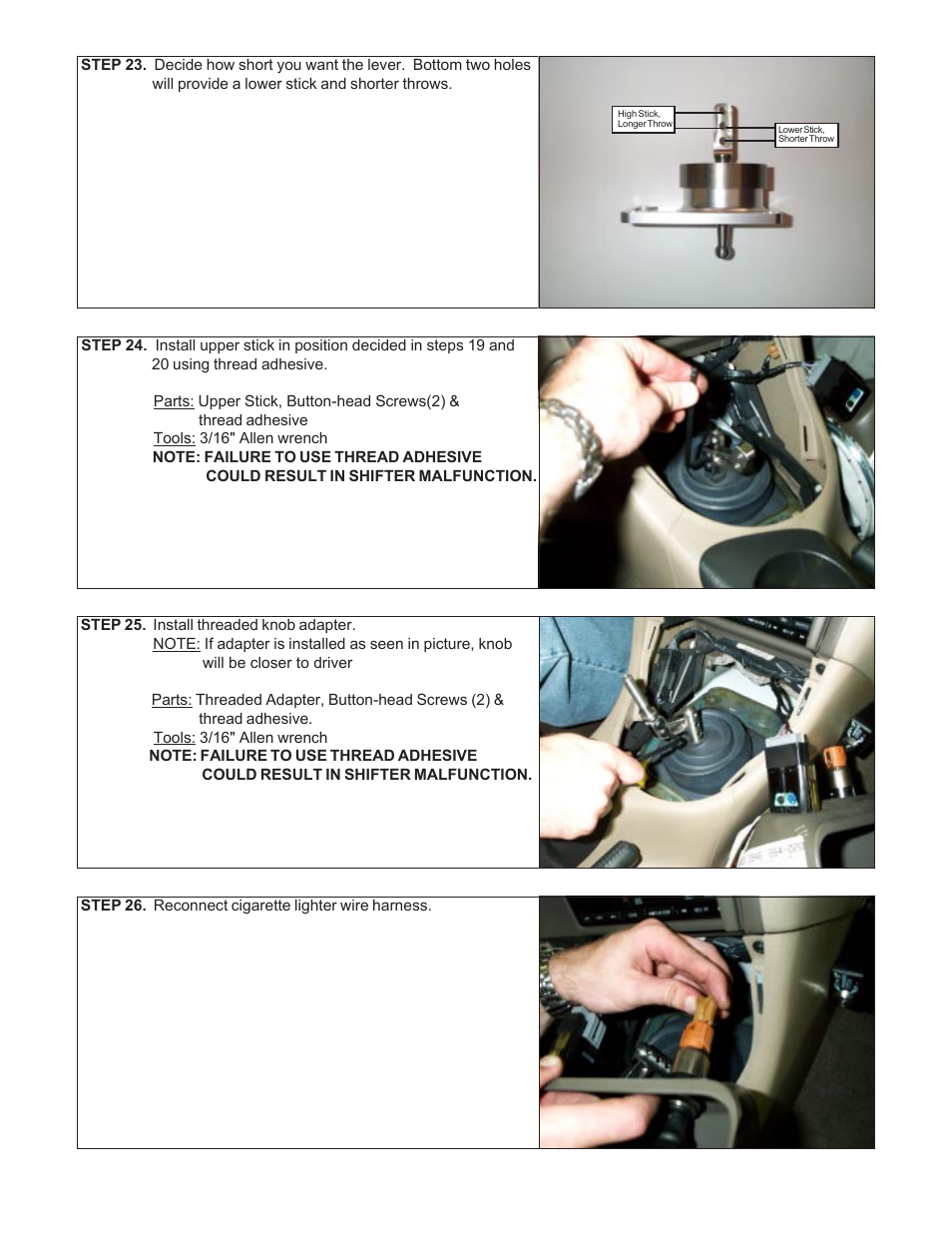 B&M 45070 PRO RIPPER SHIFTER - MUST W/T5 & T45 User Manual | Page 8 / 9