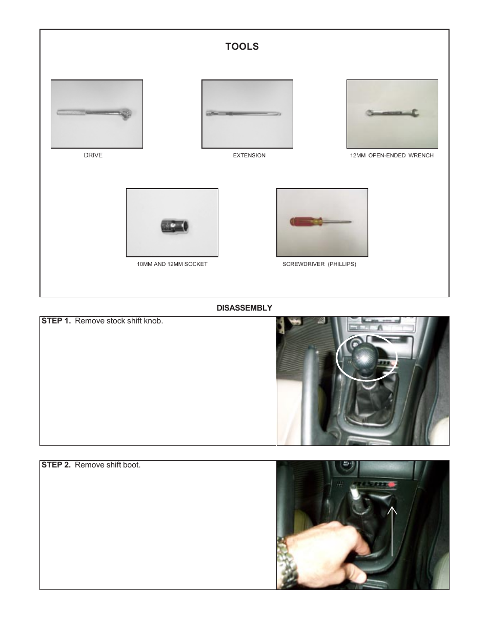 Tools | B&M 45088 PRECISION SPORT SHIFTER - 88 - 99 NISSAN 240SX User Manual | Page 2 / 7