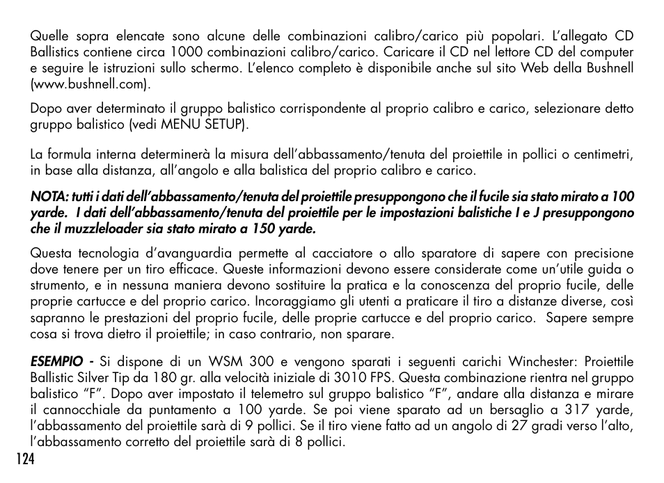 Bushnell 1000 User Manual | Page 124 / 155