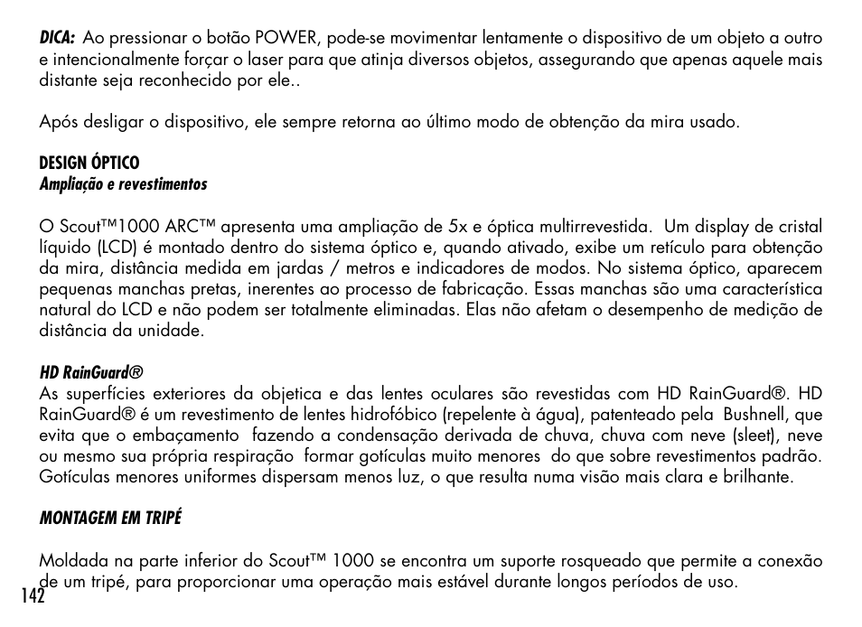 Bushnell 1000 User Manual | Page 142 / 155