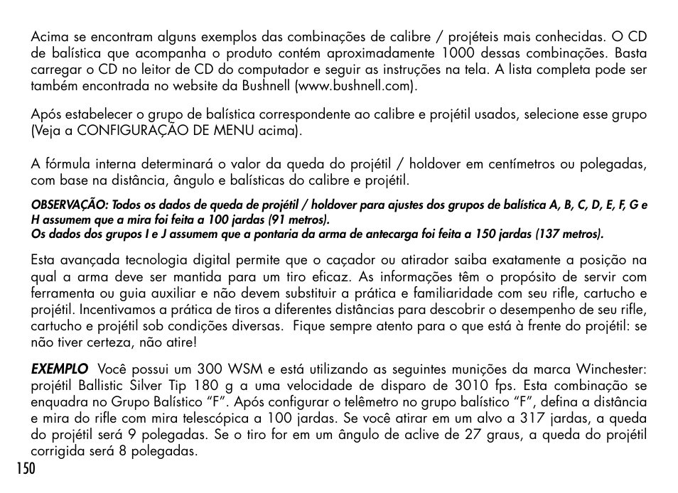 Bushnell 1000 User Manual | Page 150 / 155