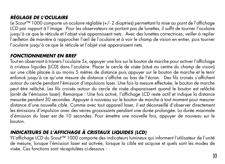 Bushnell 1000 User Manual | Page 33 / 155