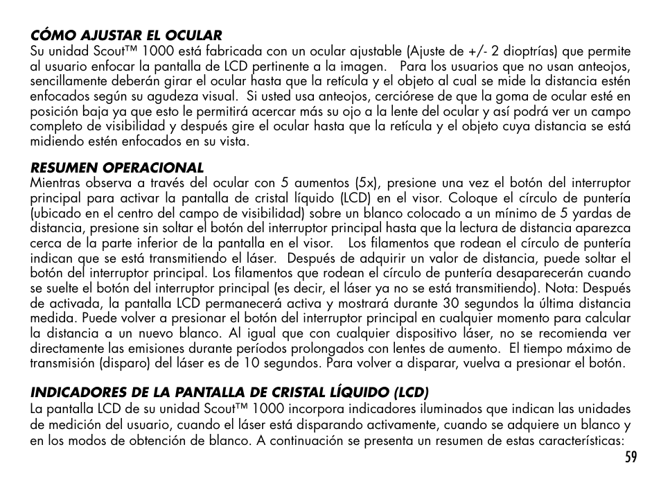 Bushnell 1000 User Manual | Page 59 / 155