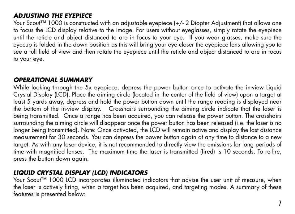 Bushnell 1000 User Manual | Page 7 / 155